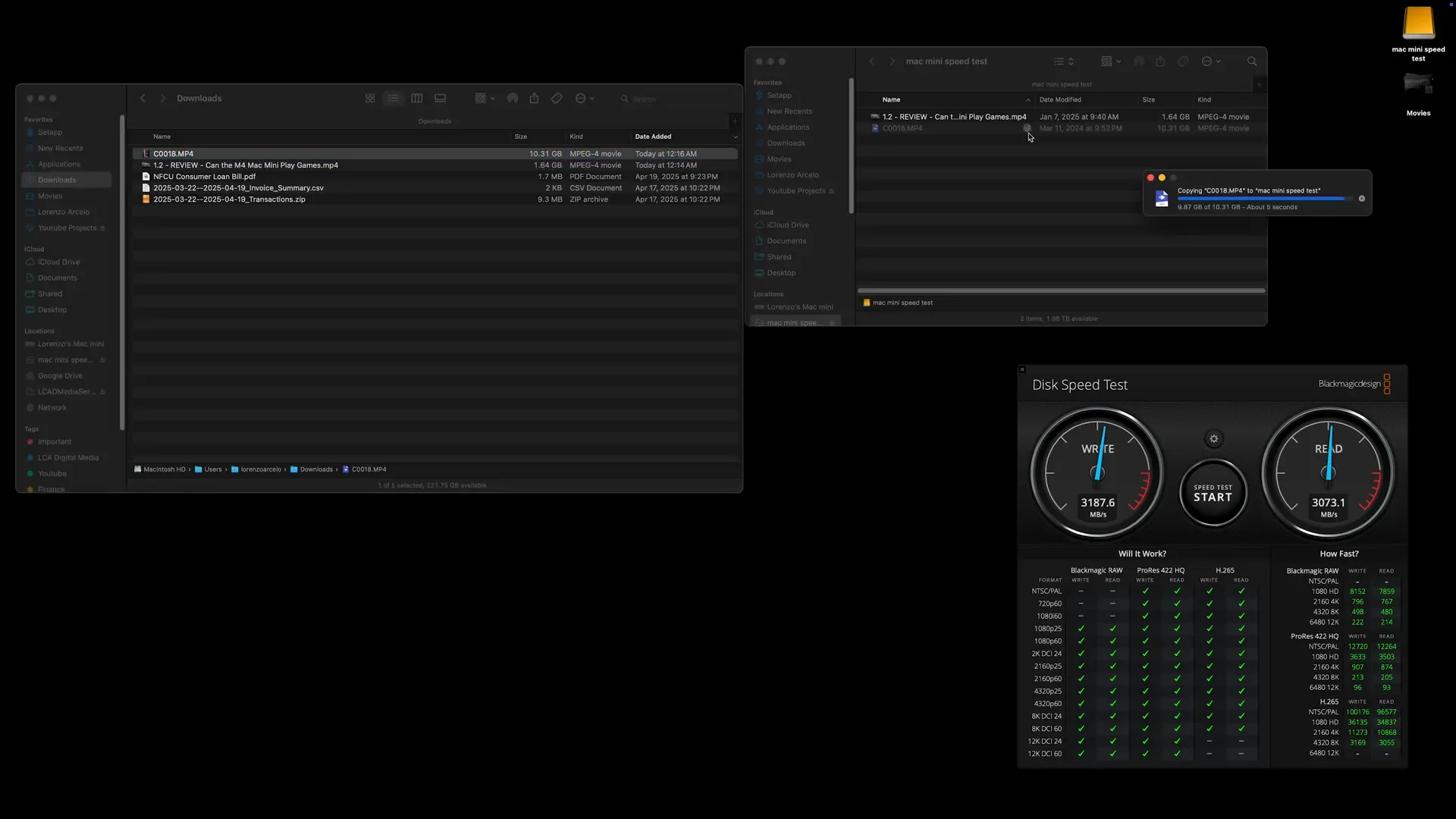 10GB File Transfer Speed Test