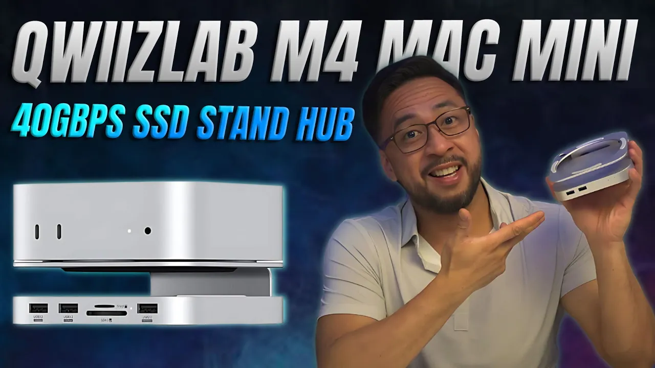 Qwiizlab Stand Hub with 40Gbps SSD