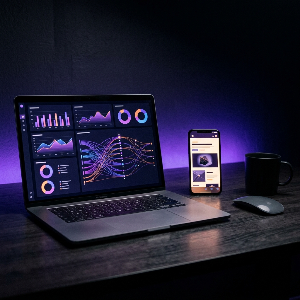 Violet data network visualization